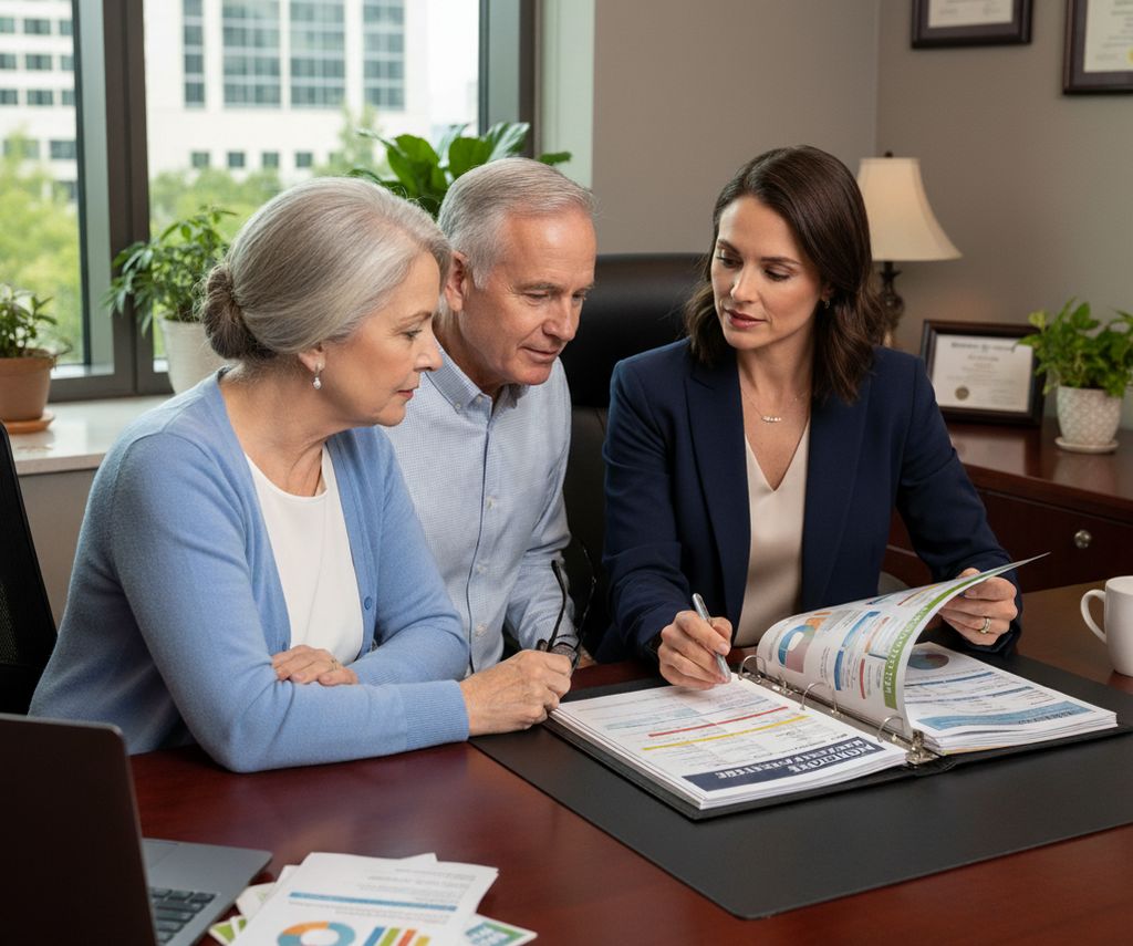 Medicare Supplement Plans Agent Explaining The Benefits Of Medigap Plans To Seniors near Williamsport, MD