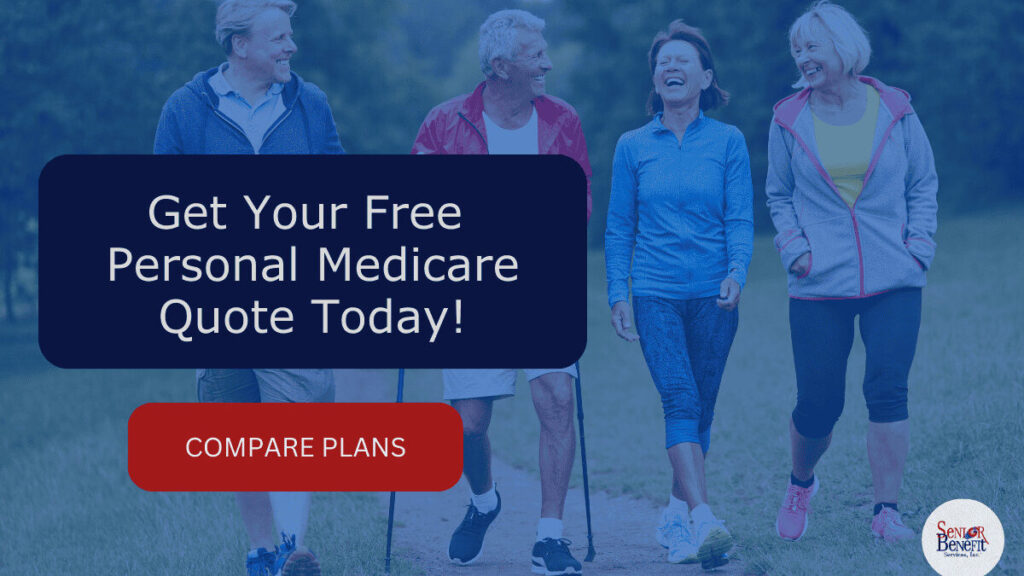Free Personalized Medicare Quote - Walking Seniors with Senior Benefit Client